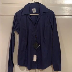 Brooks Brothers, navy dress button down, size 4.